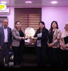 SDC's Co-chairwoman receives a delegation of the Raqqa Executive Council