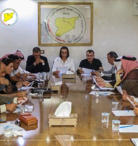 SDC holds a meeting with notable figures in Qamishli