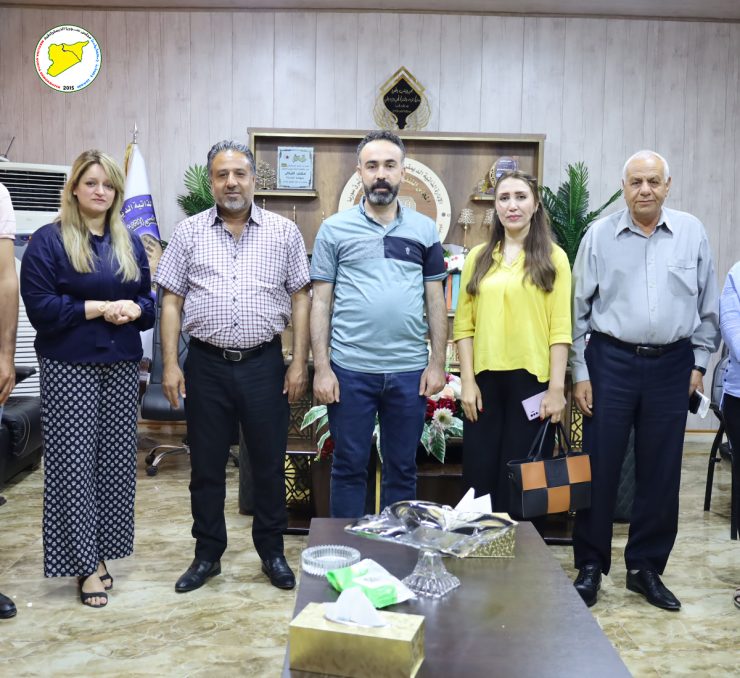 SDC congratulates the Co-chairman of the Executive Council of Raqqa Region and his deputies