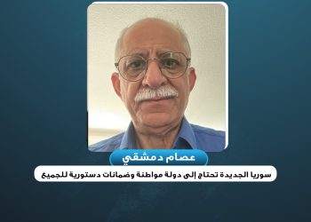 عصام دمشقي: سوريا الجديدة تحتاج إلى دولة مواطنة وضمانات دستورية للجميع