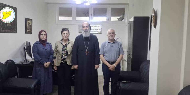 «مسد» يستقبل مطران حلب للسريان الأرثوذكس لبحث آفاق الاستقرار والتعايش في سوريا