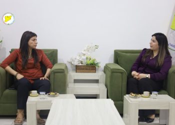 مكتب المرأة يستقبل وفد هيئة المرأة في الإدارة الذاتية